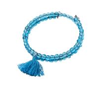 Boho Tassel Stackable Wrap Bracelet Handcrafted By Women Artisans Glass Beads from India Fair Trade Jewelry Gift For Women, One Size, Glass Cotton Metal, no gemstone