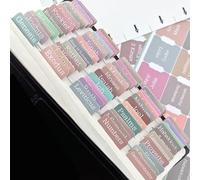 Boho Theme Bible Index Tabs, 75 Colorful Laminated Bible Index Tabs for Christian Study Bible, Suitable for Kids and Adults, Easy to Find Bible Chapters for Reading, Gift Idea, Removable,