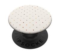 Boho Tiny Polka Dot Pattern Neutral Colors Cute Aesthetic PopSockets Adhesive PopGrip