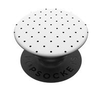Boho Tiny Polka Dot Rockabilly Cute Black and White Polkadot PopSockets Adhesive PopGrip