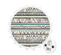 Boho Triangle Stripes Magnetic Bottle Opener, 2 in 1 Bottle Opener and Fridge Magnets for Refrigerator, Kitchen, Bar, Beer Lover Gift, White Style