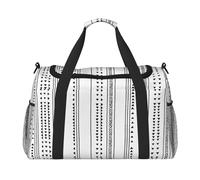 Boho Triangle Stripes Print Hand Travel Bag Ideal for Long-Distance Travel and Daily Use