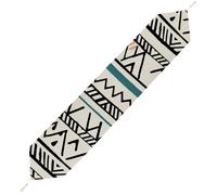 Boho Triangle Stripes Table Runner for Dining Table, Short Plush Runners Washable & Durable Tablerunner Modern Home Decor for Wedding, Kitchen, Holiday 200*33cm