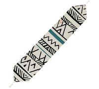 Boho Triangle Stripes Table Runner for Dining Table, Short Plush Runners Washable & Durable Tablerunner Modern Home Decor for Wedding, Kitchen, Holiday 178*33cm