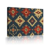 Boho Tribal Geometric Canvas Prints Retro Ethnic Motif Wall Art 80x95cm