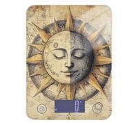Boho Vintage Moon and Sun bakers kitchen scales digital for food 11lb/0.18oz, 5kg/5g small scale with 4 unit for Baking Keto Cooking (Batteries not Included)