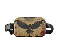 Boho Vintage Mysterious Symbols Brown Trendy Waist Pack Crossbody Bag for Women Men Teens Small Sling Chest Bag with Adjustable Strap for Travel Running Hiking, boho Vintage Mysterious symbols brown