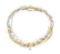 Boho Waist Beads Chains Set Colorful Summer African Belly Chain Elastic Waist Beads for Weight Loss Body Chains Bikini Beads Jewelry for Women, Adjustable, Acrylic, No Gemstone