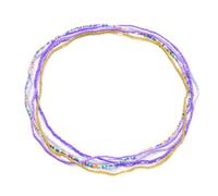 Boho Waist Beads Chains Set Colorful Summer African Belly Chain Elastic Waist Beads for Weight Loss Body Chains Bikini Beads Jewelry for Women, Plastic, No Gemstone