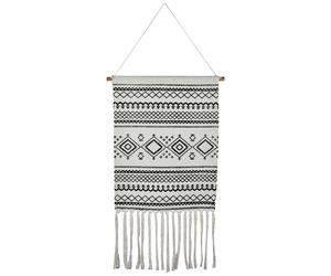 Boho Wall Decor Handmade for Living Room Black Gray 85cm
