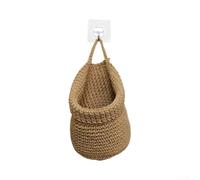 Boho Wall Hanging Fruit Baskets Set, 3 Pack Cotton Rope Storage for Kitchen, Teardrop Shaped Organizers for Potatoes Onions, Farmhouse Decor S M L Sizes(Medium)
