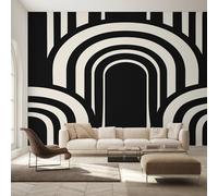 Boho Wallpaper, Living Room Wallpaper for Bedroom, Bohemian Black and White Wall Mural, Home Decor, Photo Wall Paper, 200 x 140 cm C&-IO