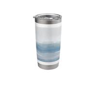 Boho Watercolor Clouds, Ocean Waves and Clouds Stainless Steel Insulated Tumbler