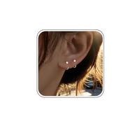 Boho Wedding Mini Cz Tiny Hoop Earrings Gold Silver Thread Dainty Pull Through Earrings Threader Crystal Stud Simple Open Huggie Half Hoop Small Cute Cartilage Sparkly Delicate Minimalist Trendy Women