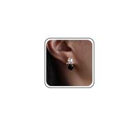 Boho Wedding Mini Pearl Stud Earrings Gold Tiny Pink Cz Small Earrings Smaller Sparkly Black Rhinestone Simple Dainty Blue Crystal Cute Delicate Minimalist Cartilage Trendy Jewelry for Women
