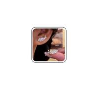 Boho Wedding Small White Flower Earrings Simple Small Daisy Earrings Dainty Rhinestone Floral Ear Creeping Cute Mini Cz Pink Crystal Climber Delicate Minimalist Women