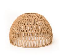 Handwoven Natural Jute Pendant Lampshade Rattan-Style Ceiling Light Shade for Boho, Rustic & Coastal Decor Wicker Dome Hanging Light Cover (H 26cm x 31cm) (1)