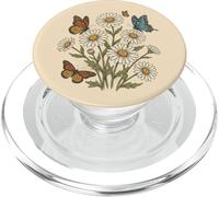 Boho Wildflower Daisy Butterfly Rustic Vintage Florist PopSockets PopGrip for MagSafe