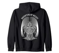 Boho Witch Daughters Of Hecate Halloween Occult Symbols Zip Hoodie