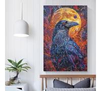 Boho Wolf Portrait Puzzle Rectangular Paper Board Paper Rectangular Jigsaw Puzzle for Adult Children Easter Gifts 1000pcs (26x38cm)