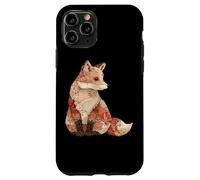 Boho Woodland Fox Patchwork Floral Autumn Folk Case for iPhone 11 Pro
