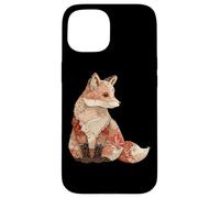 Boho Woodland Fox Patchwork Floral Autumn Folk Case for iPhone 15