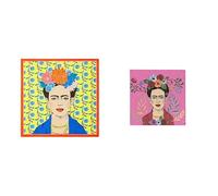 Boho Yellow Frida Napkins 20pk & Boho Pink Frida Cocktail Napkins Bundle
