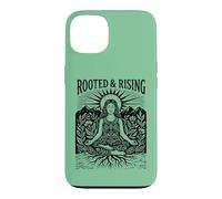 Boho Yoga Meditation Spiritual Woman Rooted & Rising Nature Case for iPhone 13