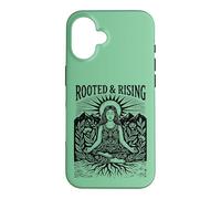 Boho Yoga Meditation Spiritual Woman Rooted & Rising Nature Case for iPhone 16