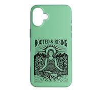 Boho Yoga Meditation Spiritual Woman Rooted & Rising Nature Case for iPhone 16 Plus