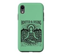 Boho Yoga Meditation Spiritual Woman Rooted & Rising Nature Case for iPhone XR