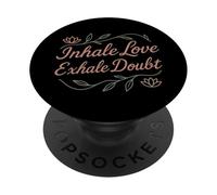 Boho Yoga Spiritual Gift For Yogi Mindful Lotus Flower PopSockets Adhesive PopGrip