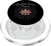 Boho Yoga Spiritual Gift For Yogi Mindful Lotus Flower PopSockets PopGrip for MagSafe