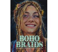Boho Zöpfe Malbuch für Erwachsene: Frisuren Malbuch für Jugendliche | Portrait Malbuch für Erwachsene Graustufen | Boho Malbuch Hippi Malbuch ... - Hairstyles Coloring Book for Teenagers