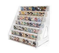 BOHOIDEE 7 Layers Clear Display Shelf for Funko Bitty Pop, Acrylic Figure Display Stand Toys Stand for Mini Collectible Toys