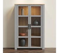 Bohol Display Cabinet - 2 Door - Grey