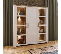 Bohol Display Cabinet - 3 Door - Large - White