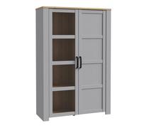 Bohol Display Cabinet Furniture To Go Light Grey One Size