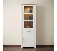 Bohol Display Cabinet - Narrow - White
