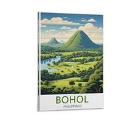 Bohol Philippines Vintage Travel Posters Canvas Art Print Office Family Bedroom Decorative Posters Gift Wall Decor Poster 12x18inch(30x45cm) Frame