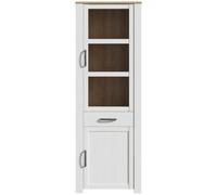 Bohol White Narrow Display Cabinet