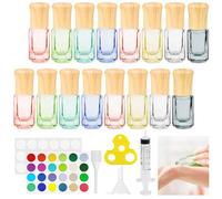 Bohoray 16pcs Roller Ball Bottles for Essential Oils, 3ml Glass Oil Roller Bottle, Rollerball Bottles with Stainless Steel Ball, Essential Oil Roller Bottle for Massage Oils,Fragrance,Aromatherapy