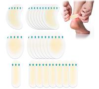 Bohoray 24 Pieces Blister Plasters for Feet, Bandages Invisible Hydrocolloid, Blister Plasters for Toes, Invisible Hydrocolloid Gel for Hand Fingers Forefoot Sole Protector and Guard Skin