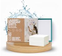 BOHORIA Fresh Linen Laundry Detergent Sheets - 60 Strips for 60 Washes - Eco Detergent for White, Colourful & Black - Vegan, Plastic-Free, Biodegradable, Ideal for Travel (Pack of 60, Fresh Linen)