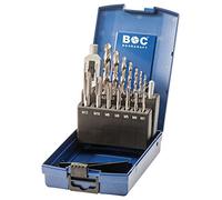 Bohrcraft Tap Drill Bit Set HSS-G, in ABS Box EGB15 M3 - M12 - 15 Piece, 15 Piece, 41201330015