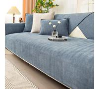 BohrenCL Funny Fuzzy Uk Sofa Cover, Soft Chenille Sofa Protector, Non Slip Couch Covers, Herringbone Chenille Fabric Furniture Protector