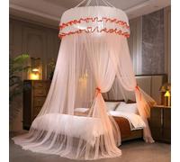 BohrenCL Mosquito Net for Bed Tent Adult, Large Children Bed Canopy Round Dome, Fly Canopy Mosquito Nets, Bed Tent for Double/Single Bed, Round Dome Height 270cm