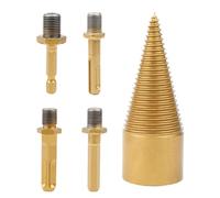 Bohrer Wood Splitter - Wooden Division Drill Bit Wood Separator Heavy Duty Drill | Heavy Duty Multifunctional Electric Wood Splitter with Hexagonal Drill for Camping and Area