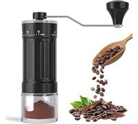 Bohrma External Adjustable Manual Coffee Grinder: Portable Hand Coffee Grinder with High Precision Ceramic Grinder, 40 Adjustable Grinding Levels, Suitable French Press, Moka Jugs, Aeropress, Travel