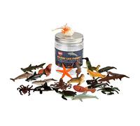 BOHS Assorted Sea Animals Ocean Marine Life Creatures Toy Figures Collection:Shark.Dolphin.Turtles.Crab etc.(24 pcs)